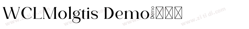 WCLMolgtis Demo字体转换